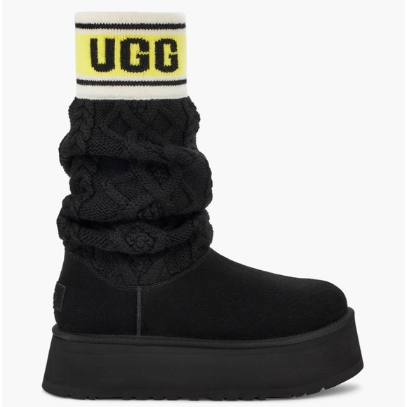 UGG Classic Sweater Letter Boot - Picture 1 of 10